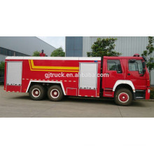 6 * 4 RHD 12CBM HOWO Camion de pompier / Pompe à incendie / Poudre Camion de pompier / Échelle camion de pompier / aéroport incendie camion / eau mousse camion de pompier